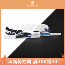 RASTACLAT Official Small Lions Limited Series White Holographic Rainbow Reflective Couple Shoelace Bracelet