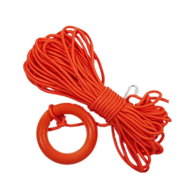 Lifesaving Floating Rope Water Rescue Floating Lifesaving Rope Slick Swimming Pool Reflective Lifeguard Rope Lifebuoy Floating 30 m
