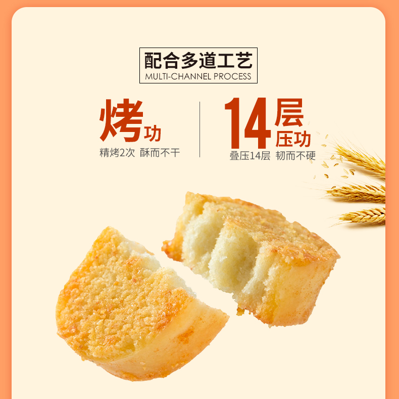 【可签到】米多奇烤馒头馍片10包500g