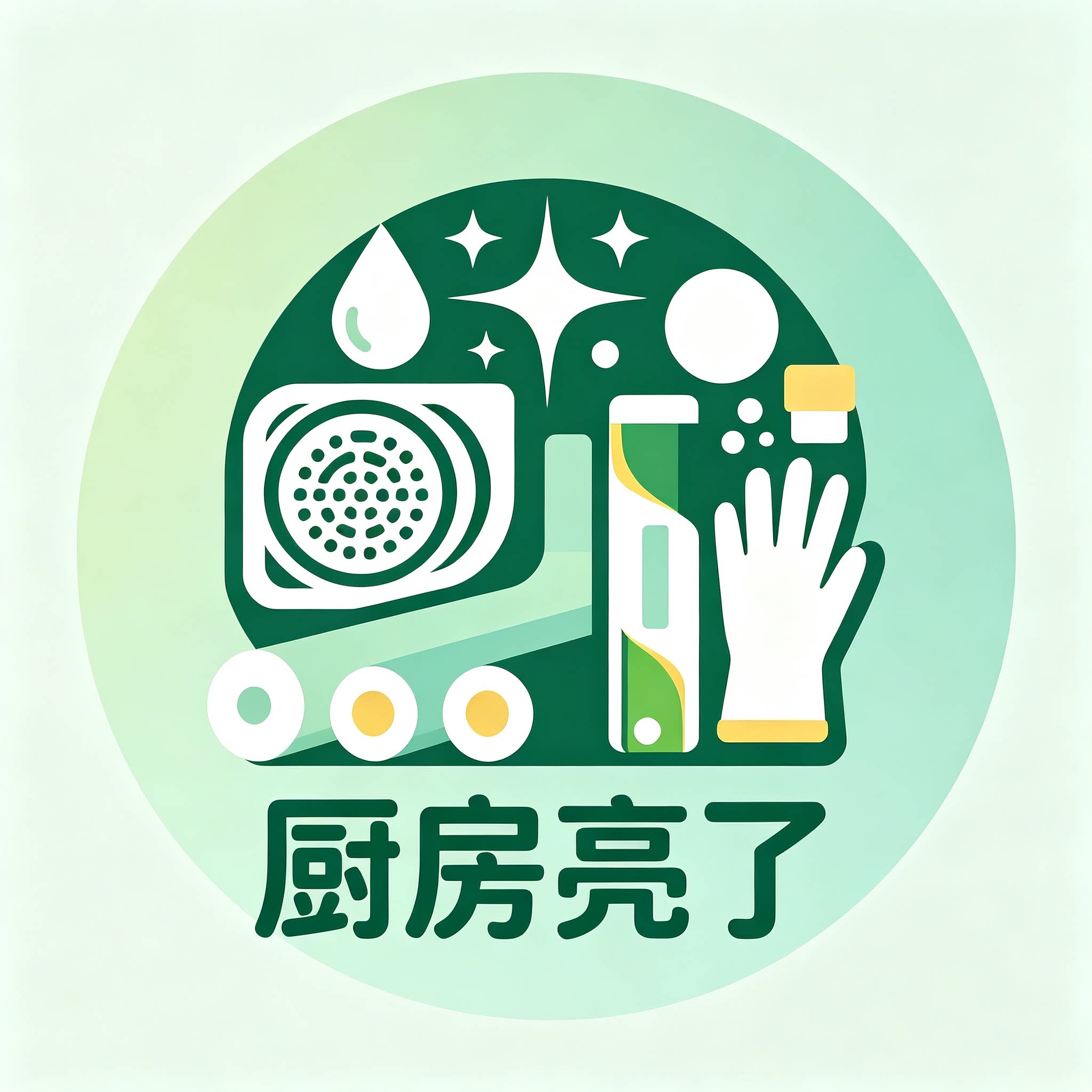厨房亮了