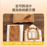 Кошачье гнездо с подогревом, зимнее утолщенное, постоянная температура, зимнее теплое домашнее гнездо, закрытое кошачье гнездо, специальное кошачье спальное гнездо на зиму