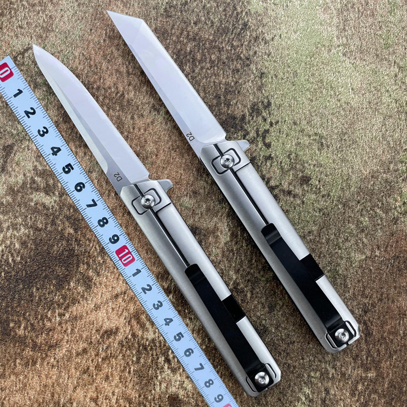 Outdoor pocket knife all-steel folding heavy-duty high-hardness sharp camping knife multi-function fruit knife mini portable knife