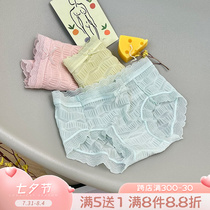 The Bubble home Shop ~ Bring your own Andromeda Underpants Women hollowed-out sexy cute teenage triangular pants Bubbles Pure Desire Lace