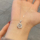 Ожерелье из чистого серебра S999 пробы blooming sterling silver, женская легкая роскошная нишевая высококачественная универсальная цепочка на ключицу для подружек и подруг mini 4