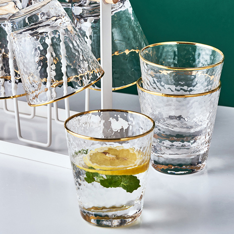 云纹山居 无铅透明 锤纹玻璃杯 350ml*6个 天猫优惠券折后￥19.9包邮（￥29.9-10）400ml*6个可选