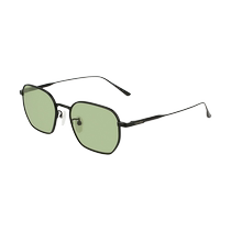 (Self-operated) CK titanium metal green large frame small casual sunglasses with face and anti-UV tide CK24109SLB