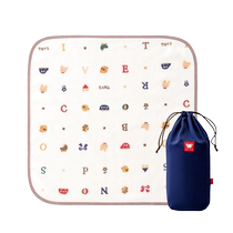 (Self-operated) Japan Aka Craftsmans City Baby Pure Cotton Plush Throw Blanket Portable with Storage Bag 65*65cm