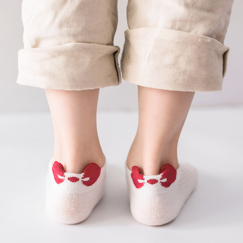 Girl Socks Summer Thin section Students pure cotton invisible socks Girls 9 years 7 CUHK Tong 10 Summer mesh Short Sox Princess Meng