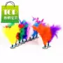 Feather Duster Game Keys Ryukyu Cạnh tranh Ryukyu Kháng Kêu màu Rake G Lọ hoa dùng một lần 20 Gói - Các môn thể thao cầu lông / Diabolo / dân gian cầu lông vịt