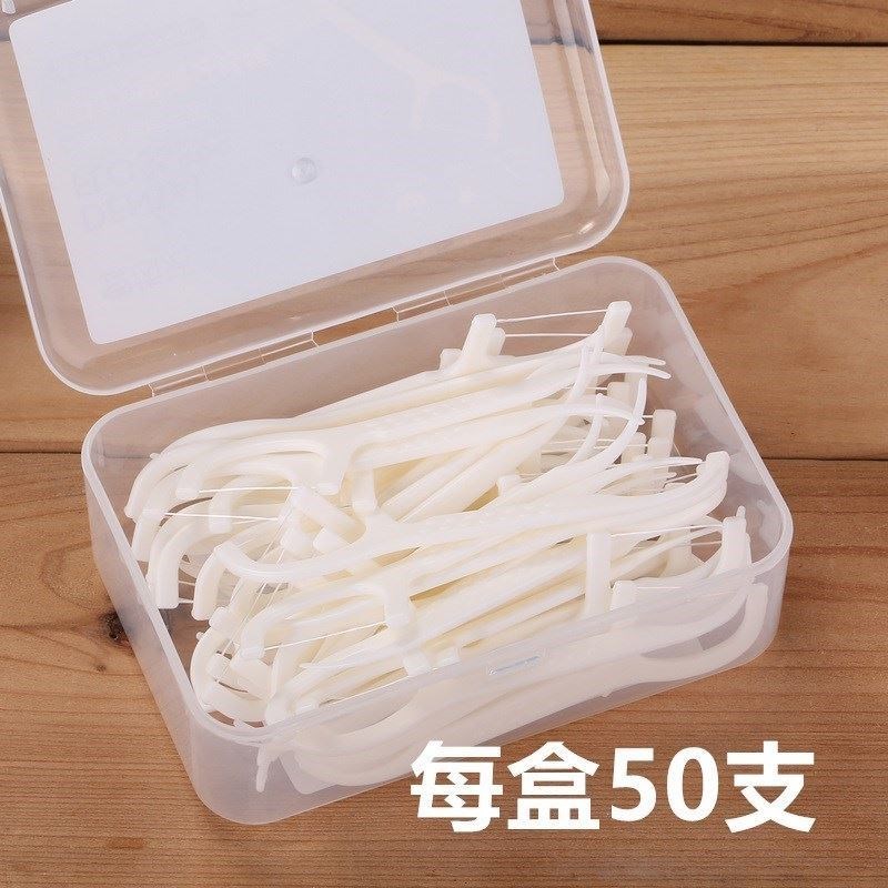 Fine Coarse Line Multi-Effect Disposable Dental Floss Rod Bow Type Slim Slim Branch Correction Card Brush Portable Pick Tooth Sign