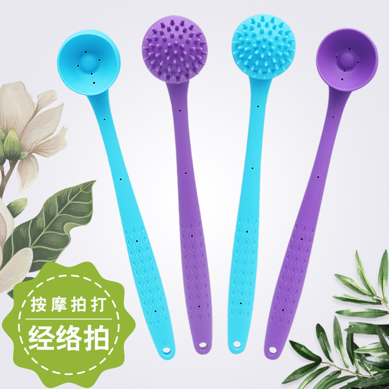 经络保健按摩锤子硅胶拍打敲打捶背棒颈腰椎养生器材手动健康礼物