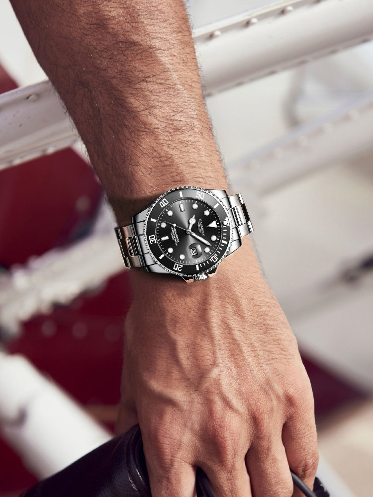 Flagship Store Labor Black Water Ghost Fully Automatic Mechanical Switzerland's Top 10 Men's Watch_voghion.com