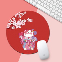Cartoon cute new thick round mouse pad wrist guard e-sports customized custom-made oversized advertising desktop pad