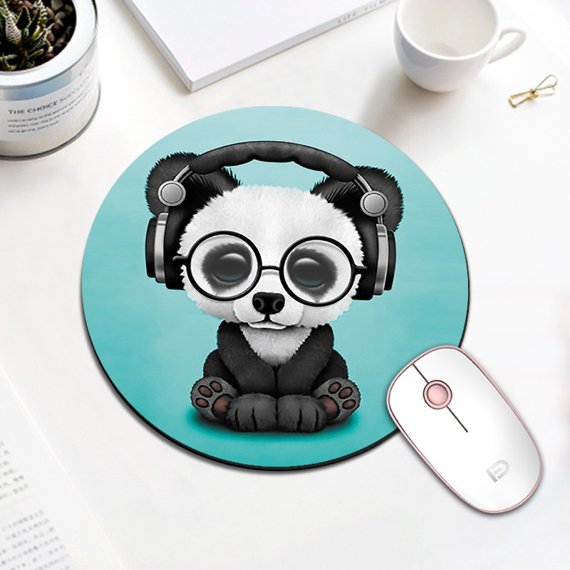 Personality creative thickened round mouse pad small wrist guard office game animation custom-made new mat