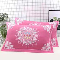Cotton pillow towel pair with adult Four season couples pillow towels Three layers of gauze to intensify thickened pillow towel back