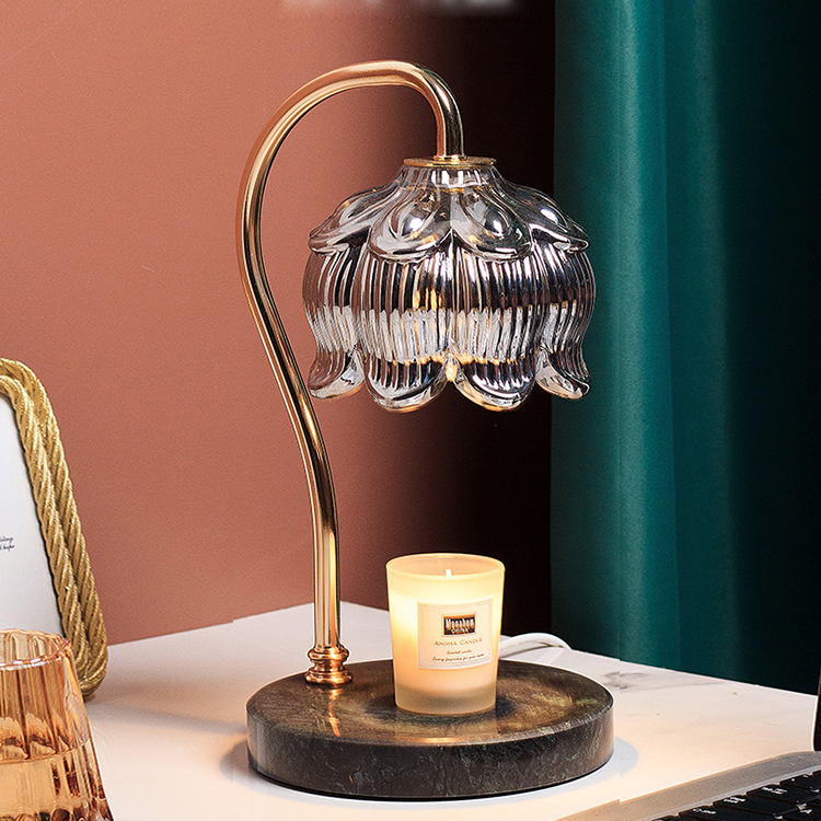 Melting wax lamp Suzuki scented melting wax candle holder lamp with adjustable light and luxurious romantic wedding gift scented candle lamp