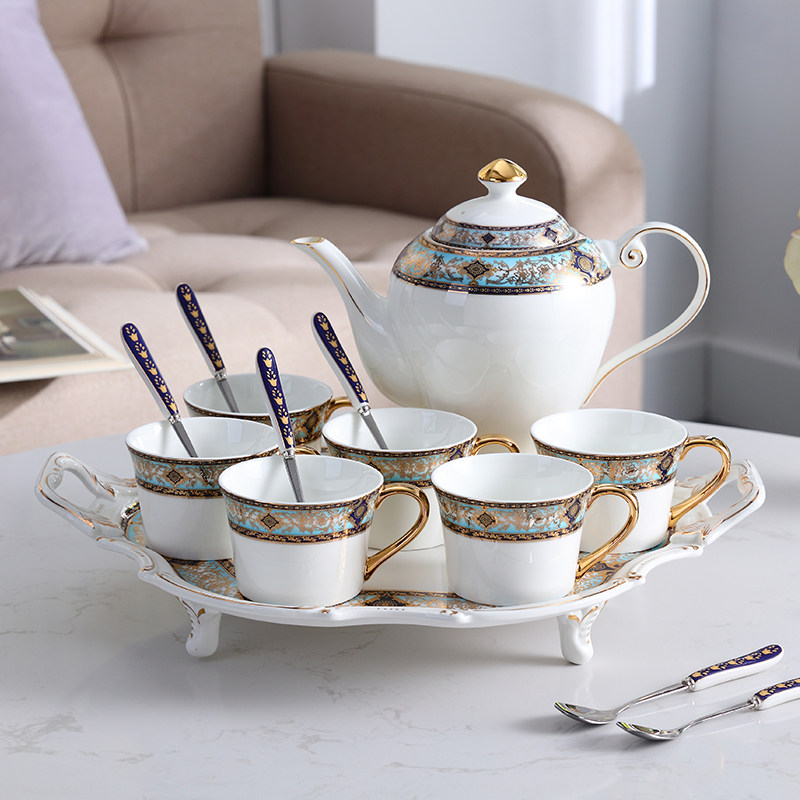 American high-end bone china coffee set ceramic coffee cup small luxury English afternoon tea cup tea set