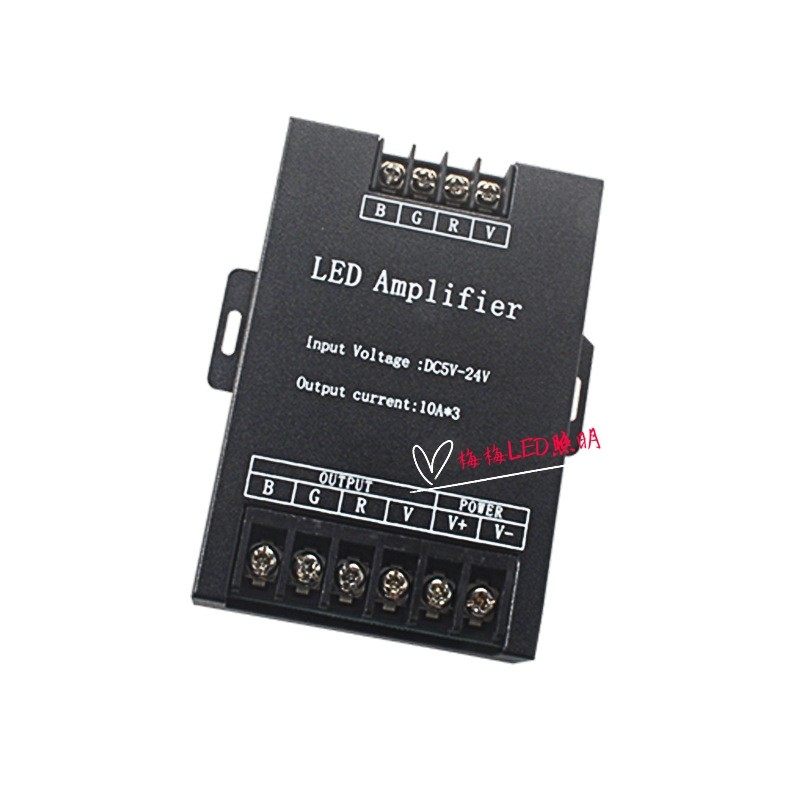 LED amplifier RGB sub-control RGB number synchronous amplifier 12V light box advertisement extended by 24V signboards and 5V