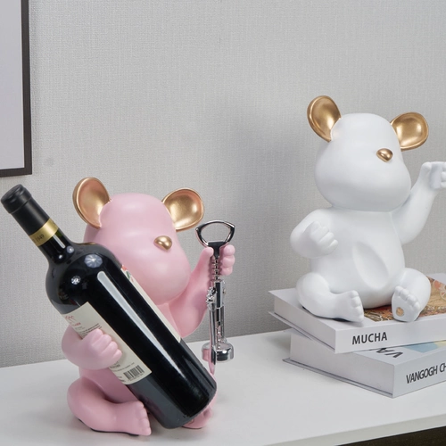 Художественные украшения для винной стойки, винный шкаф, витрина, барная столешница, домашний винный поднос, свет, роскошная винная стойка, украшение