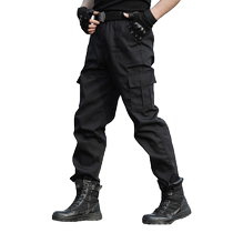 Mesh wear-resistant tactical pants mens spring and autumn security pants consul training pants combat training uniforms military fan overalls