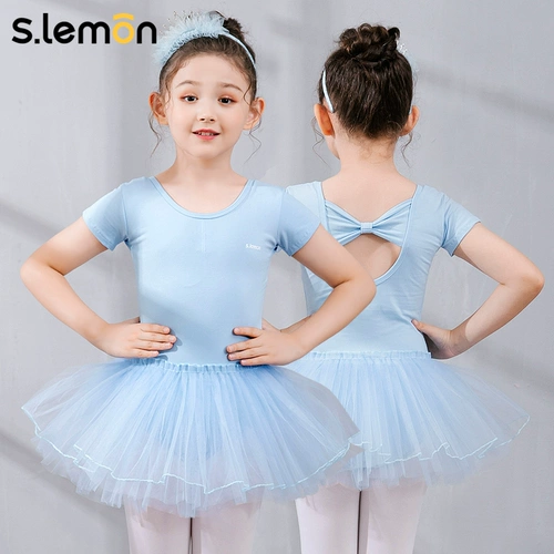 Детская летняя танцующая спортивная одежда для раннего возраста, короткий рукав