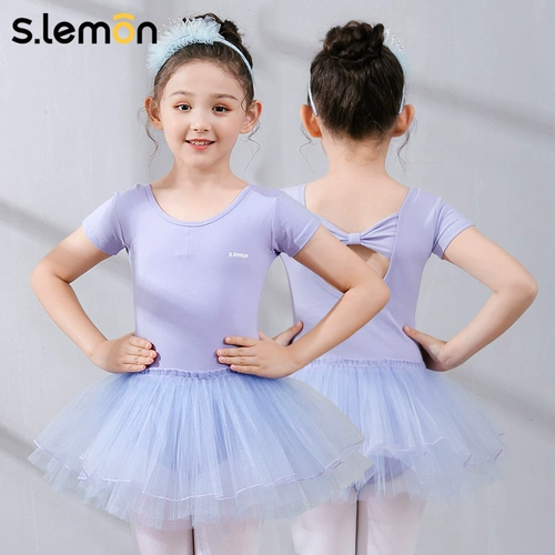 Детская летняя танцующая спортивная одежда для раннего возраста, короткий рукав