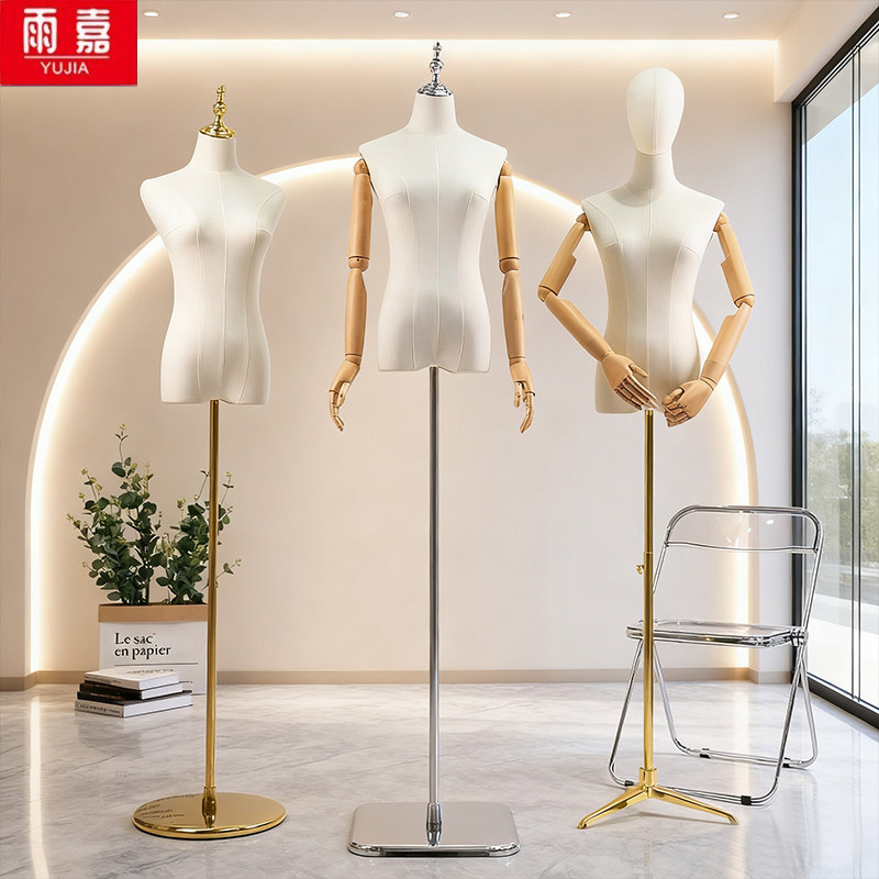 衣料品店用マネキン、女性用半身マネキンディスプレイスタンド、ドレスラック、ウェディングドレスマネキン、ディスプレイラック