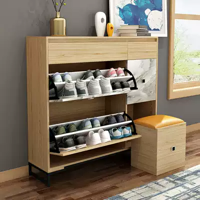 Shoe cabinet large capacity multi-function modern jane heart about door change shoes Foyer entrance balcony storage cabinet Nordic shoe rack