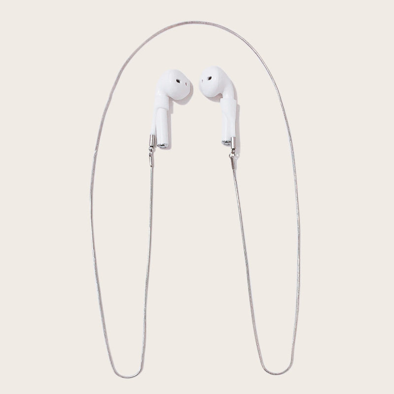 Japan-ROK Wind Wireless Bluetooth Headphone Anti-Loss Chain Hanging Neck Temperament Sports Running Apply Apple Huawei Anti-Falling Necklace