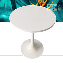 Customizable Pattern Home Business Dining Table Small Round Table Dining Table Business Negotiation Desk Summary