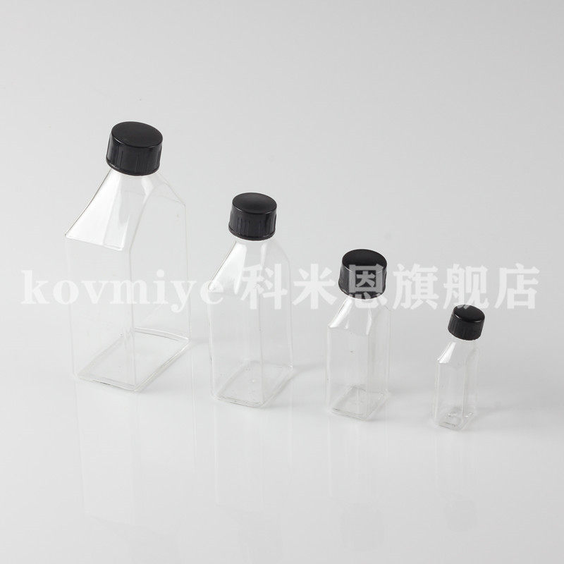螺口玻璃细胞培养瓶10/25/50/80/100/250/500ml 实验室斜颈瓶斜口瓶歪脖子瓶玻璃斜口培养瓶