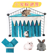 Rabbit shelter from the house guinea pig dragon cat honey bag Squirrel Holland Pig Hamster Hamster Hamster Christmas Triangle House Hide Tent
