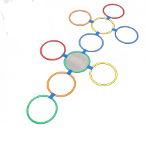 Kindergarten sensory training equipment childrens home hopscotch lattice circle high jump outdoor sports play specific ability