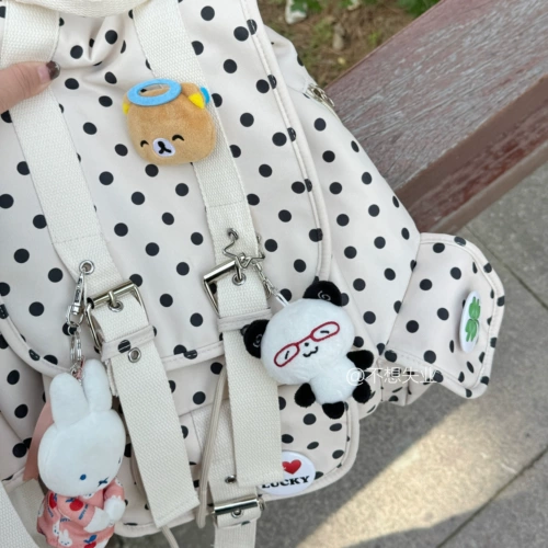 Оригинальная подвеска, румяна, очки, милая плюшевая кукла, украшение на сумку, брелок, панда