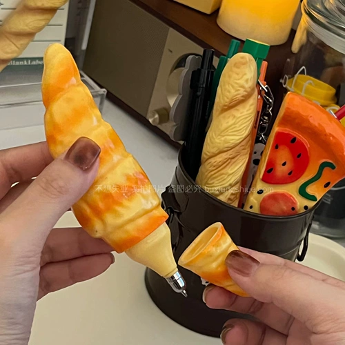 Брендовая милая шариковая ручка, креативные черные канцтовары для школьников, цветные карандаши, в американском стиле