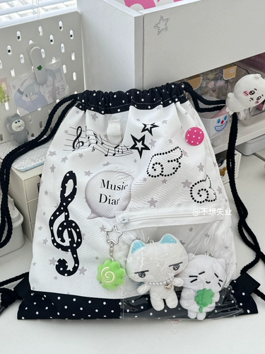 Вместительный и большой оригинальный рюкзак, сумка на одно плечо, на шнурках