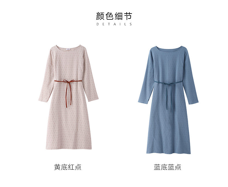 高端内衣品牌 曼妮芬 女士纯棉宽松居家睡裙 图4