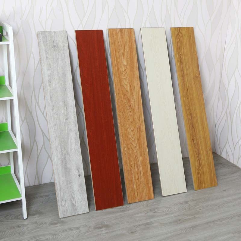 Laminate wood flooring waterproof household white solid wood flooring Gray hotel shop tooling floor 8mm