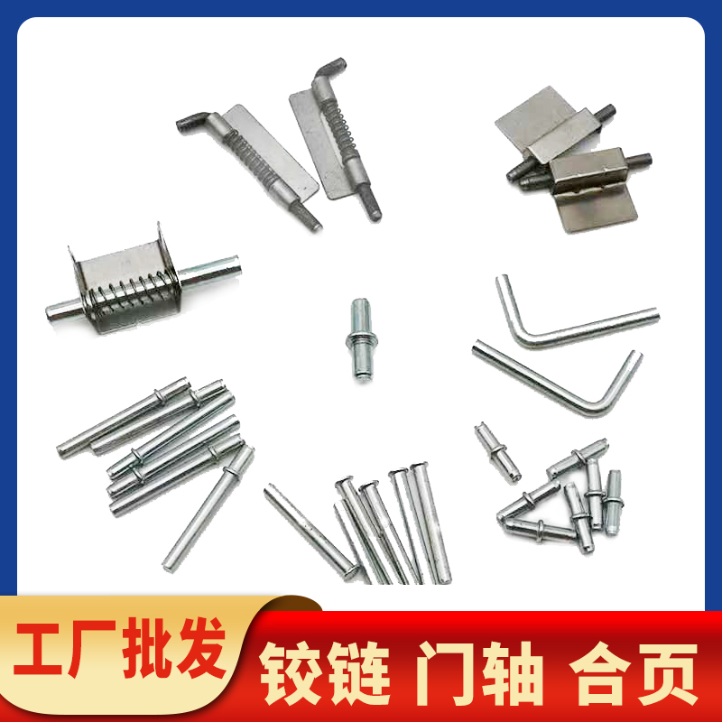 Iron sheet cabinet door shaft door post office furniture metal spring hinge fixed pin hinge L type door shaft bolt fitting
