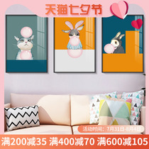Modern Living Room Decoration Painting Pet Store Childrens Room Bedside Paintings Frescoes Cute Cartoon Cartoon Background Wall Hanging Paintings