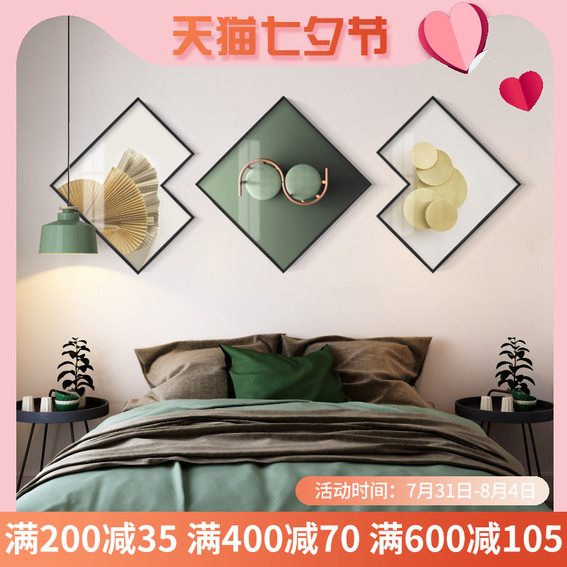 Living Room Decoration Painting Nordic Style Dining Room Hung Painting Bedroom Bedside Painting Modern Minima Sofa Background Wall Hung Painting Triptych