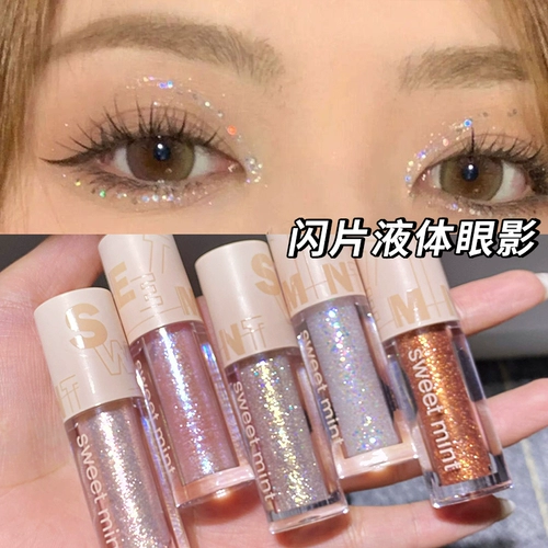 Яркие кристаллические жидкие тени для век Супер яркие вспыхивающие блестки капля слезного подлинного нишевого бренда сетевая красная чистая желание