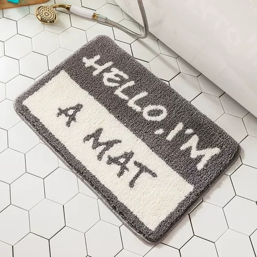 Современный ковер, нескользящий гигиенический коврик, простой и элегантный дизайн, хорошо впитывает воду