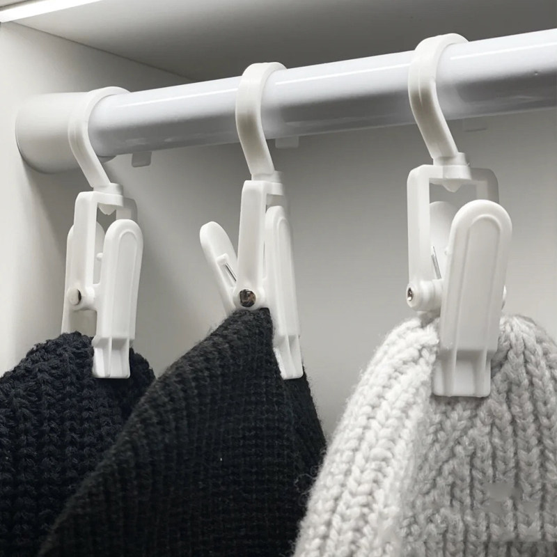 Fragrant Color Free Punch Cap Hook Containing Layer Shelf Finishing Deviner Wardrobe Telescopic Rod fit clips Rack Hanging Shelf