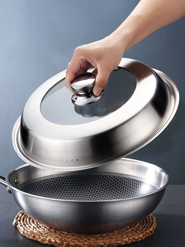 Универсальная стеклянная крышка из нержавеющей стали для домашнего использования, 32, 40, 38 дюймов, 34 см, 36см