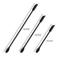 Силиконовый черный скребок, комплект, 3 предмета