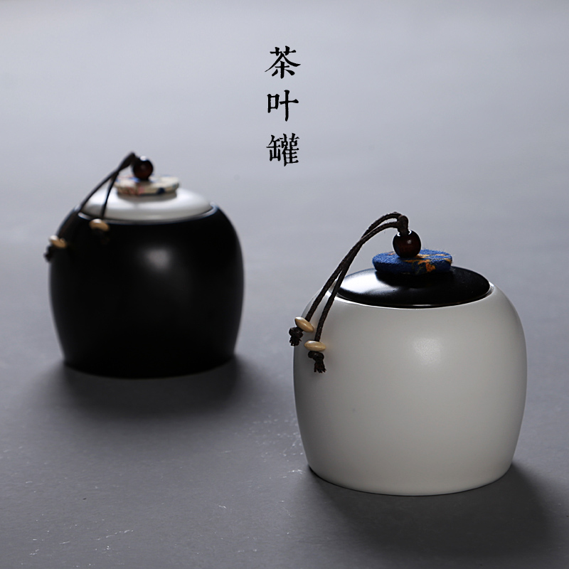 Sealed tea tank Travel tea storage tank classified ceramic tea box Pu'er canned tea warehouse storage tea toys