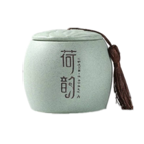 Kiln-turned ceramic tea cans gourd cans medium-sized household tea boxes sealed storage cans Puer green tea powder cans