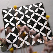 Nordic tiles 200 wall tiles Bathroom tiles Kitchen tiles Balcony black and white vintage color art