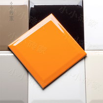 150 modern Nordic kitchen tile black and white toilet wall tile balcony glazed tile white beveled small square brick